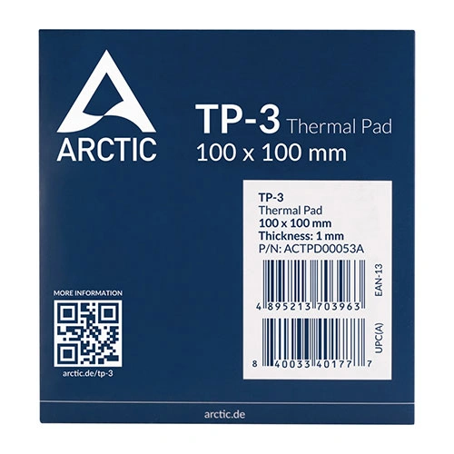 Arctic TP-3 Thermal Pad, 100x100x1mm